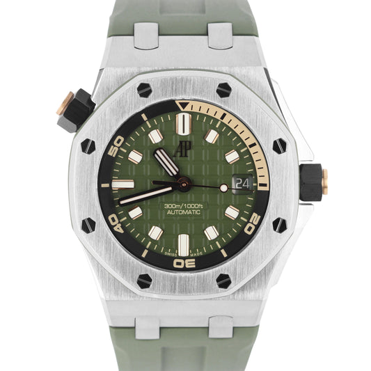 Audemars Piguet, AP, Audemars, Audemars Piguet Royal Oak Offshore, Audemars Piguet Royal Oak, Royal Oak Offshore, Royal Oak, Offshore, Trailblazing Khaki, Green Audemars Piguet, Audemars Piguet 15720ST.OO.A052CA.01, 15720ST.OO.A052CA.01, Audemars Piguet 15720STOOA052CA01, 15720STOOA052CA01, Audemars Piguet 15720ST, 15720ST