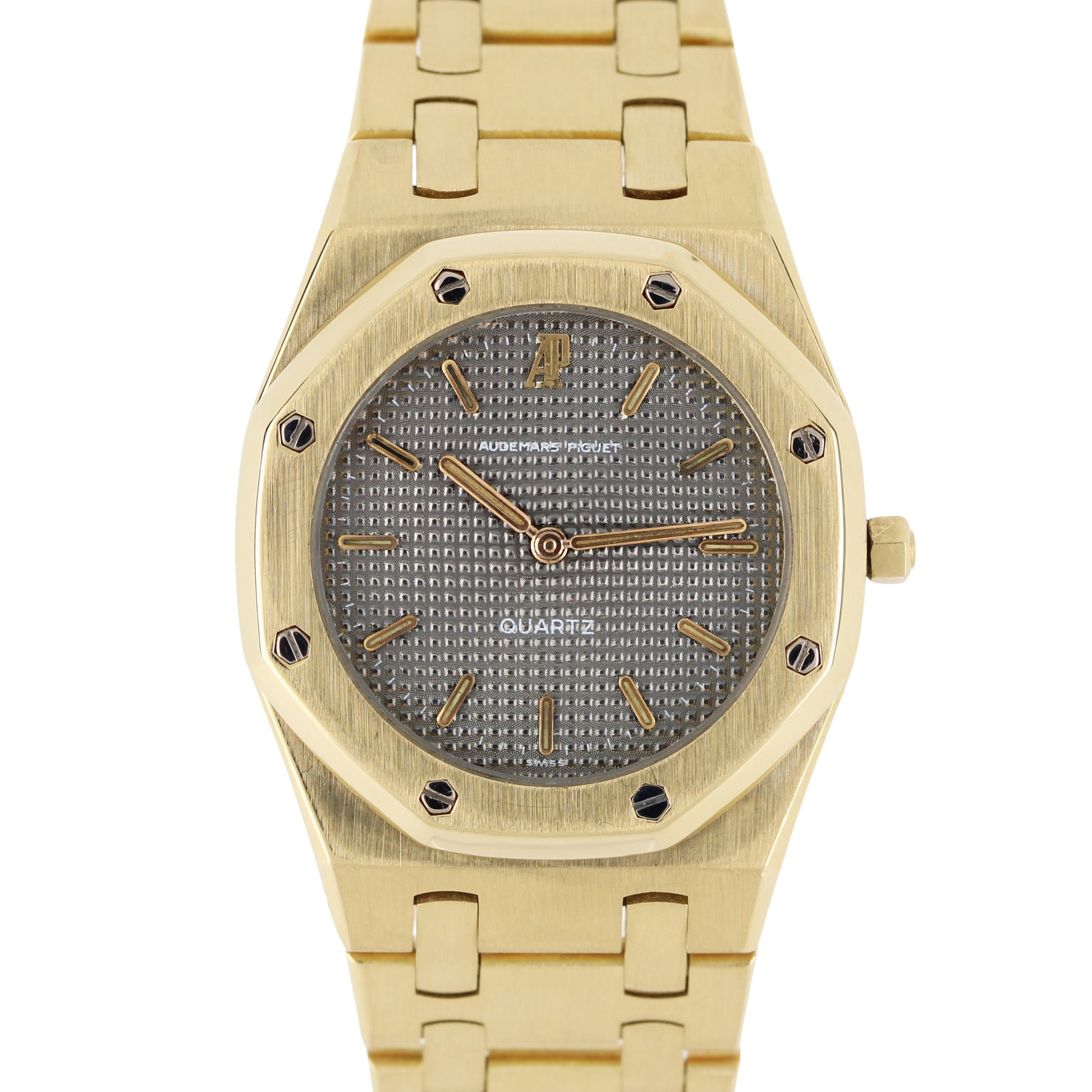 Audemars Piguet, AP, Audemars Piguet Royal Oak Quartz, Audemars Piguet Royal Oak, Audemars Piguet Quartz, Royal Oak,Royal Oak Quartz, Audemars Piguet Gold Brick, Audemars Piguet 18k Gold, Audemars Piguet 56173, Audemars Piguet 56173BA, 56173, 56173BA