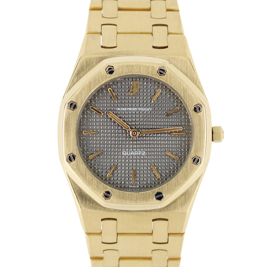 Audemars Piguet, AP, Audemars Piguet Royal Oak Quartz, Audemars Piguet Royal Oak, Audemars Piguet Quartz, Royal Oak,Royal Oak Quartz, Audemars Piguet Gold Brick, Audemars Piguet 18k Gold, Audemars Piguet 56173, Audemars Piguet 56173BA, 56173, 56173BA