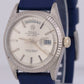 MINT VINTAGE 1966 Rolex Day-Date 36mm SILVER PIE-PAN 18K White Gold Watch 1803
