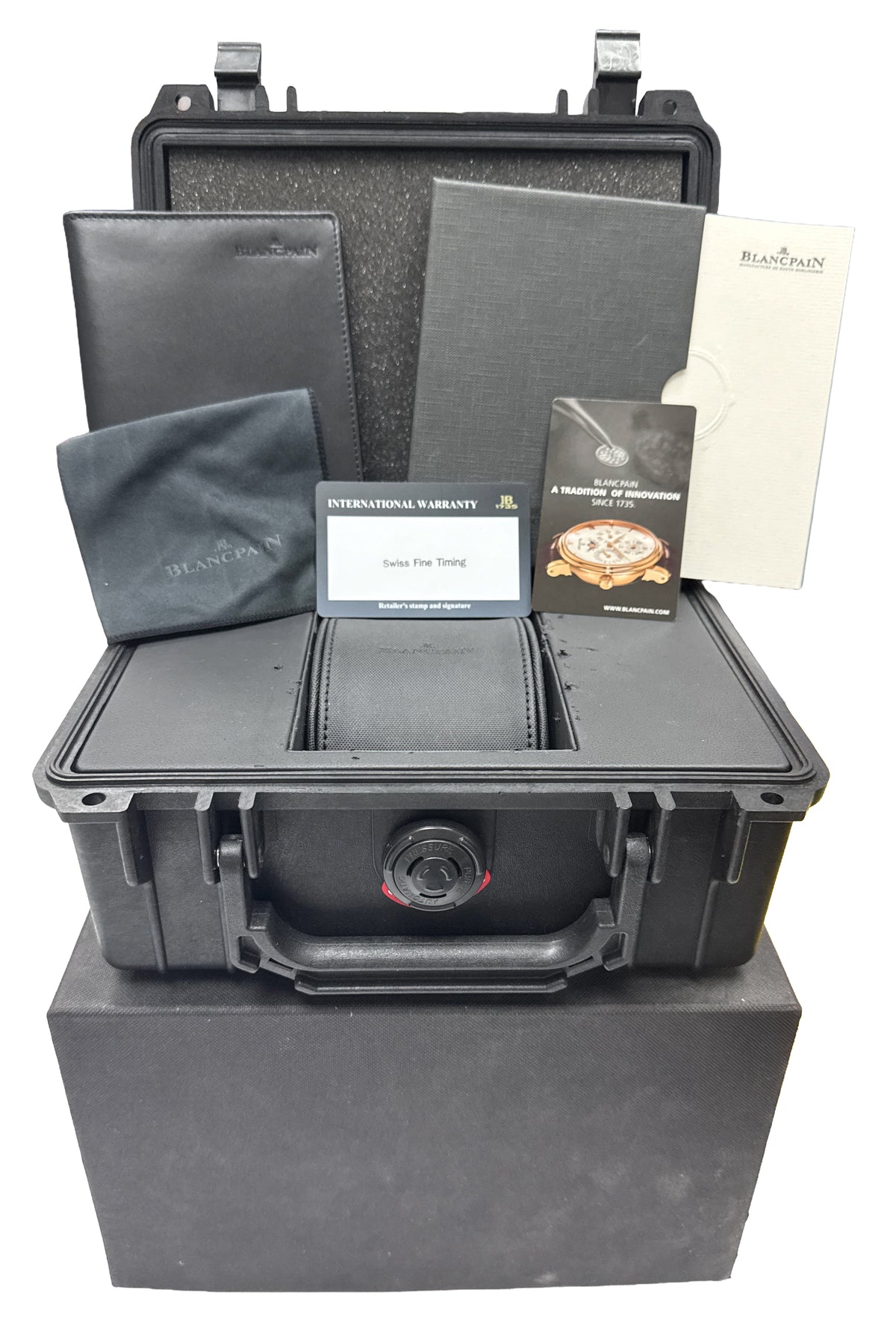Blancpain Fifty Fathoms Flyback 5085F-1130-52A Steel Black 45mm Watch Box Papers
