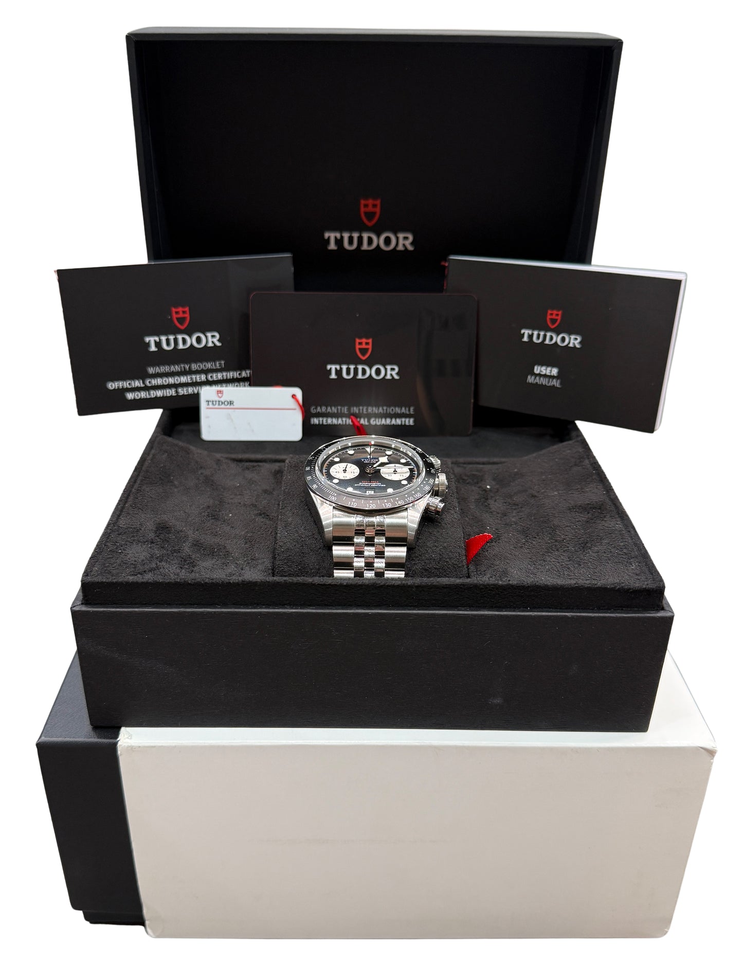 2025 Tudor Black Bay Chrono 79360N Black Steel Jubilee 41mm Watch Box Papers