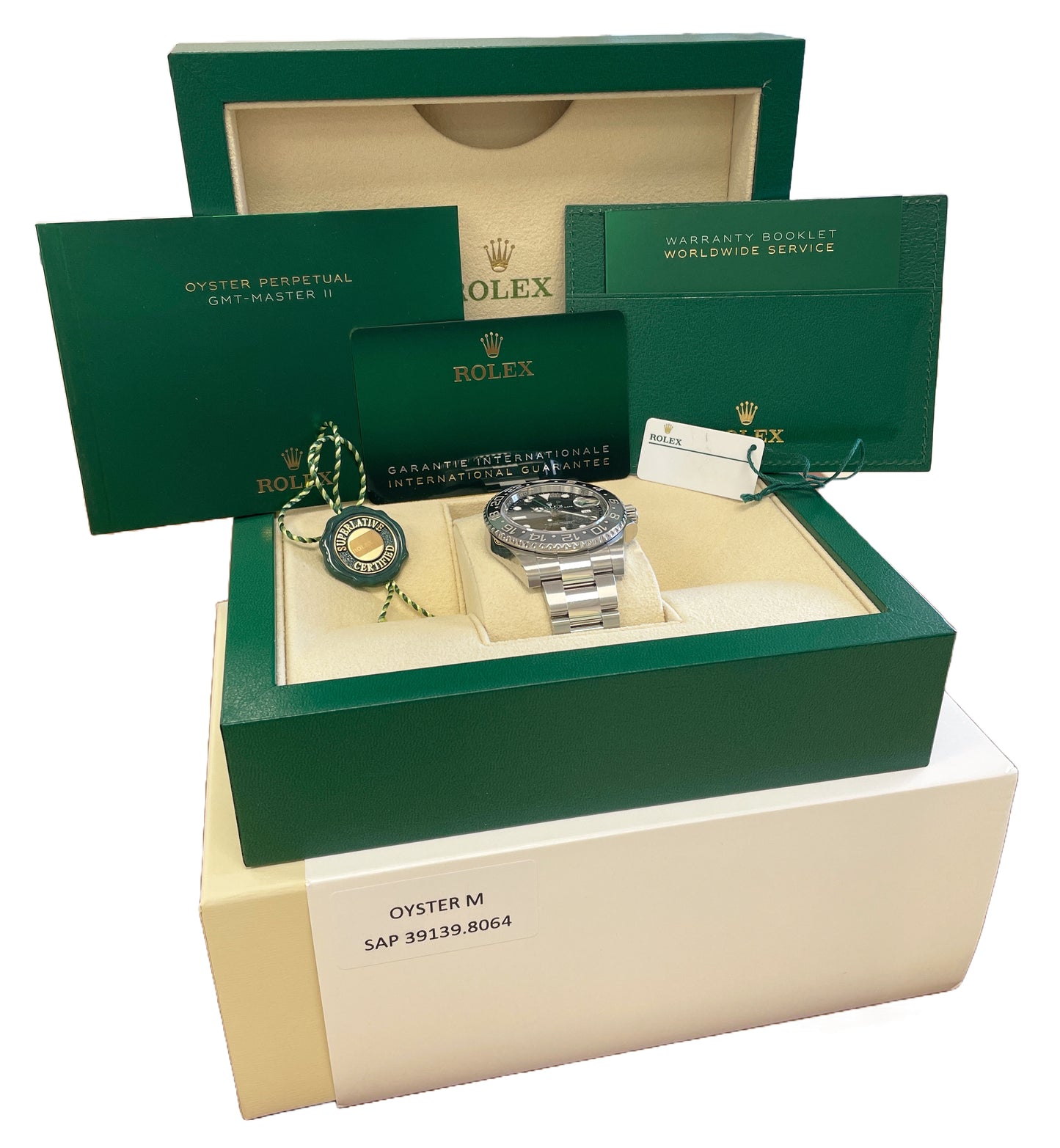 NEW NOV 2024 PAPERS Rolex GMT-Master II BRUCE WAYNE Ceramic 126710 GRNR BOX