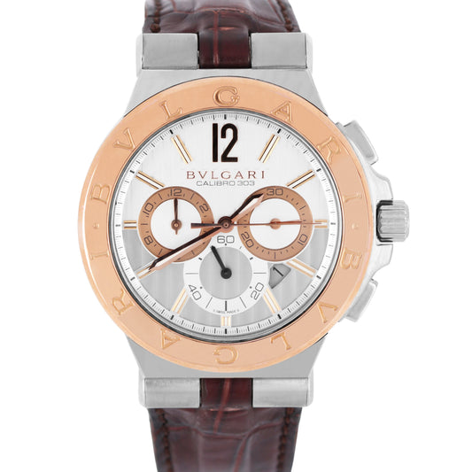 BVLGARI, Bvlgari, BVLGARI Diagono, Diagono, BVLGARI 18k Rose Gold, Rose Gold BVLGARI, BLGARI DGP42SGCH, DGP42SGCH, DG P 42 SG CH