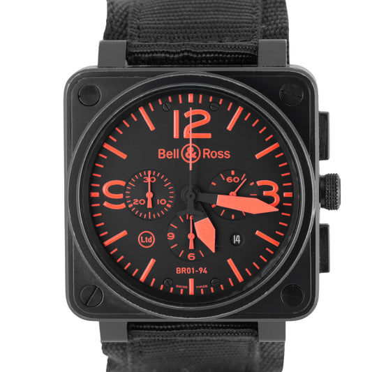 Bell & Ross, Bell & Ross BR01-94, BR01-94, BR01-94 Red, Bell & Ross Chronograph, Bell & Ross Chronograph Aviation, BR01-94-S RED