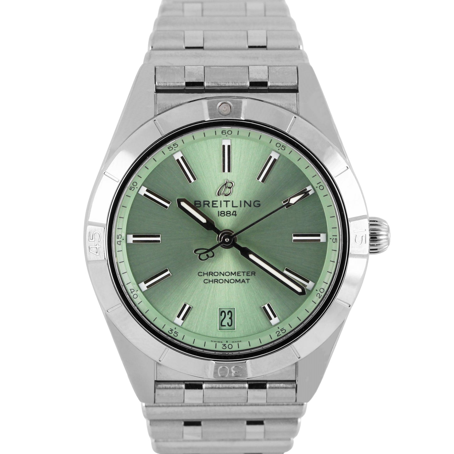 Breitling, Breitling Chronomat, Chronomat, Breitling Chronomat Automatic 36, Chronomat Automatic 36, Breitling Mint Green, Mint Green ,Breitling A10380, A10380