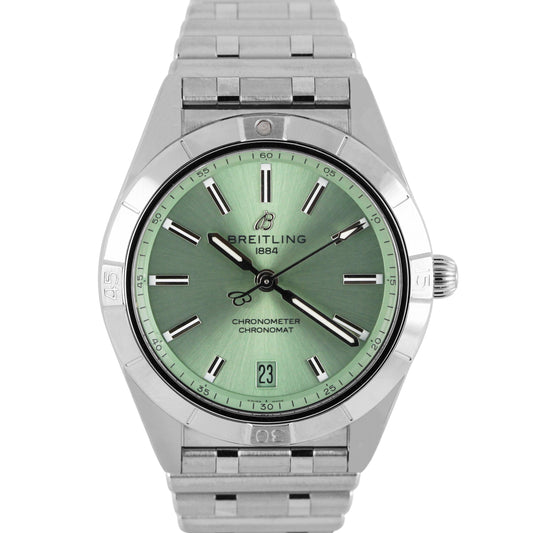 Breitling, Breitling Chronomat, Chronomat, Breitling Chronomat Automatic 36, Chronomat Automatic 36, Breitling Mint Green, Mint Green ,Breitling A10380, A10380