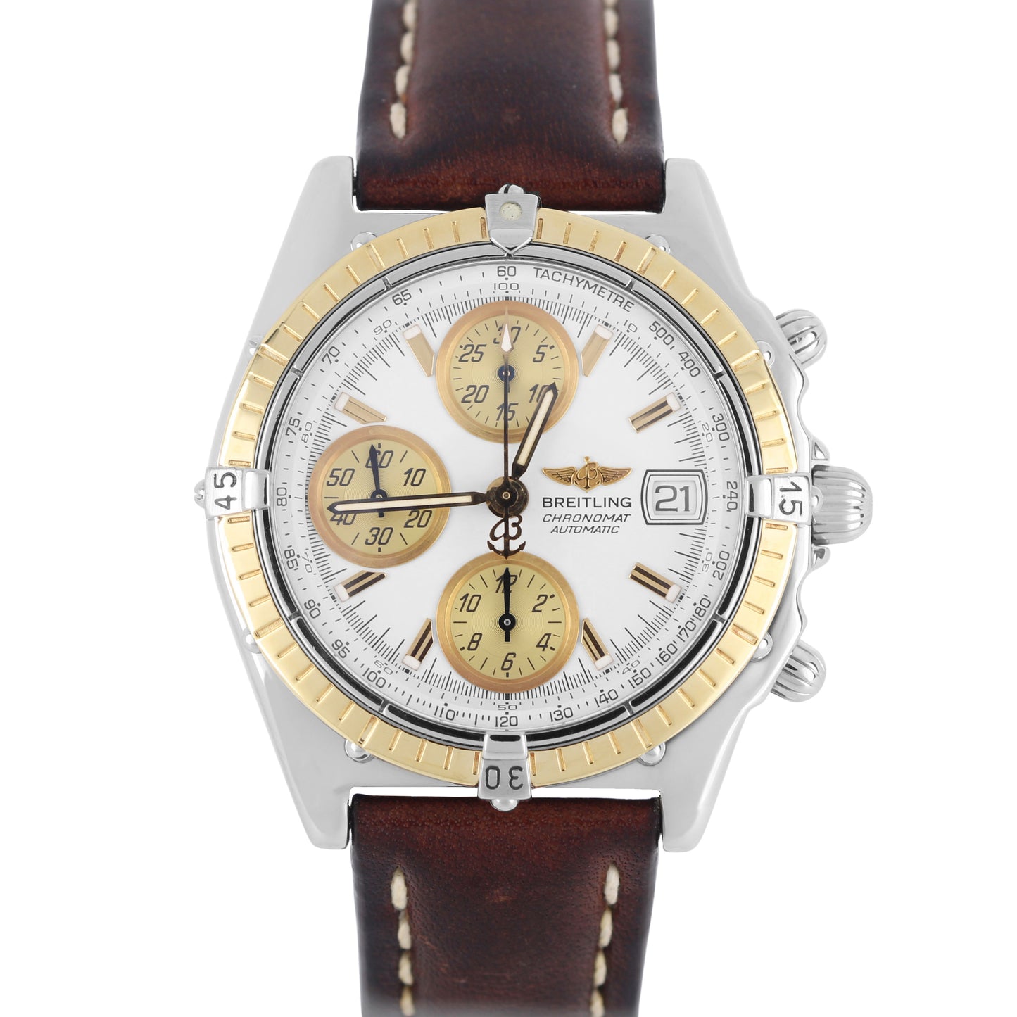 Breitling, Breitling Chronomat, Chronomat. Breitling Chronomat Chronograph, Breilting Chronograph, Chronomat Chronograph, Breitling Two-Tone, 18k Gold Breitling, Breitling D13050.1, D13050.1, 13050, 13050.1