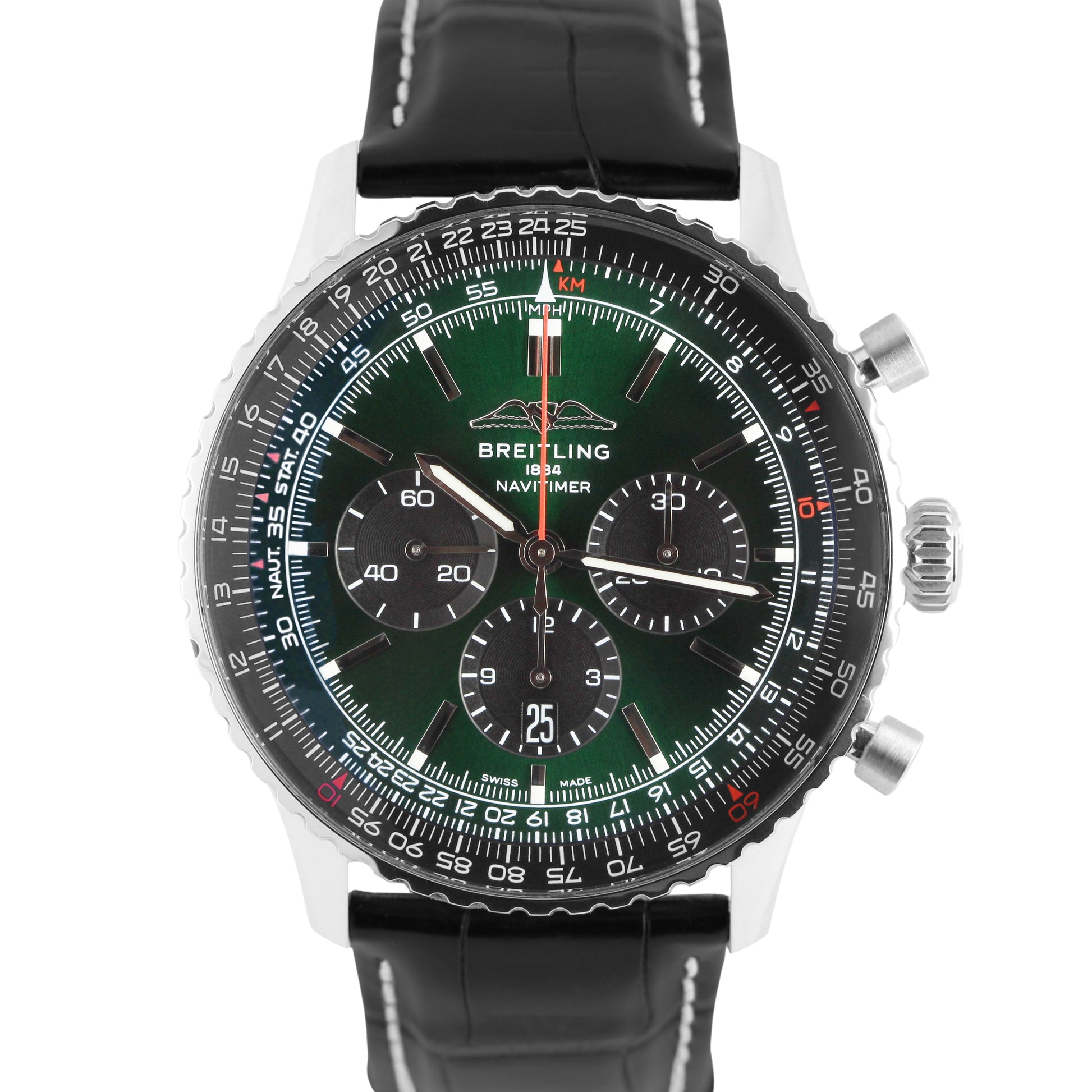 Breitling, Breitling Navitimer, Navitimer, Breitling Navitimer B01, Navitimer B01, Breitling Navitimer B01 Chronograph 46, Breitling Navitimer B01 Chronograph, Navitimer B01 Chronograph 46, Navitimer B01 Chronograph, Breitling Chronograph, Breitling GREEN, Breitling AB0137, AB0137, AB0137241L1P1