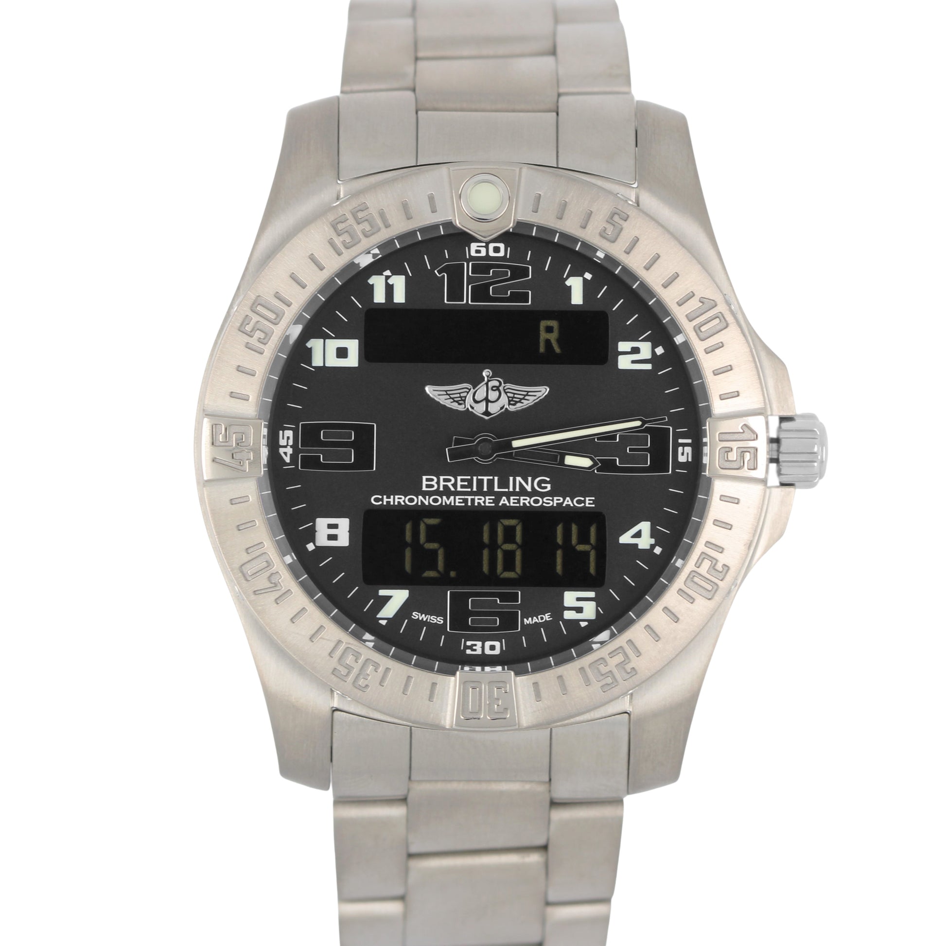 Breitling, Breitling Professional, Breitling Professional Aerospace, Breitling Aerospace, Professional Aerospace,, Aerospace, Breitling Professional Aerospace EVO, Breitling Aerospace EVO, Breitling EVO, Professional Aerospace EVO, Aerospace EVO, EVO, Breitling Digital, Digital, Breitling E79363, E79363, Breitling Titanium, Titanium