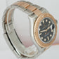 MINT Rolex Yacht-Master Two-Tone 18K Rose Gold Steel Black 40mm 126621 Watch