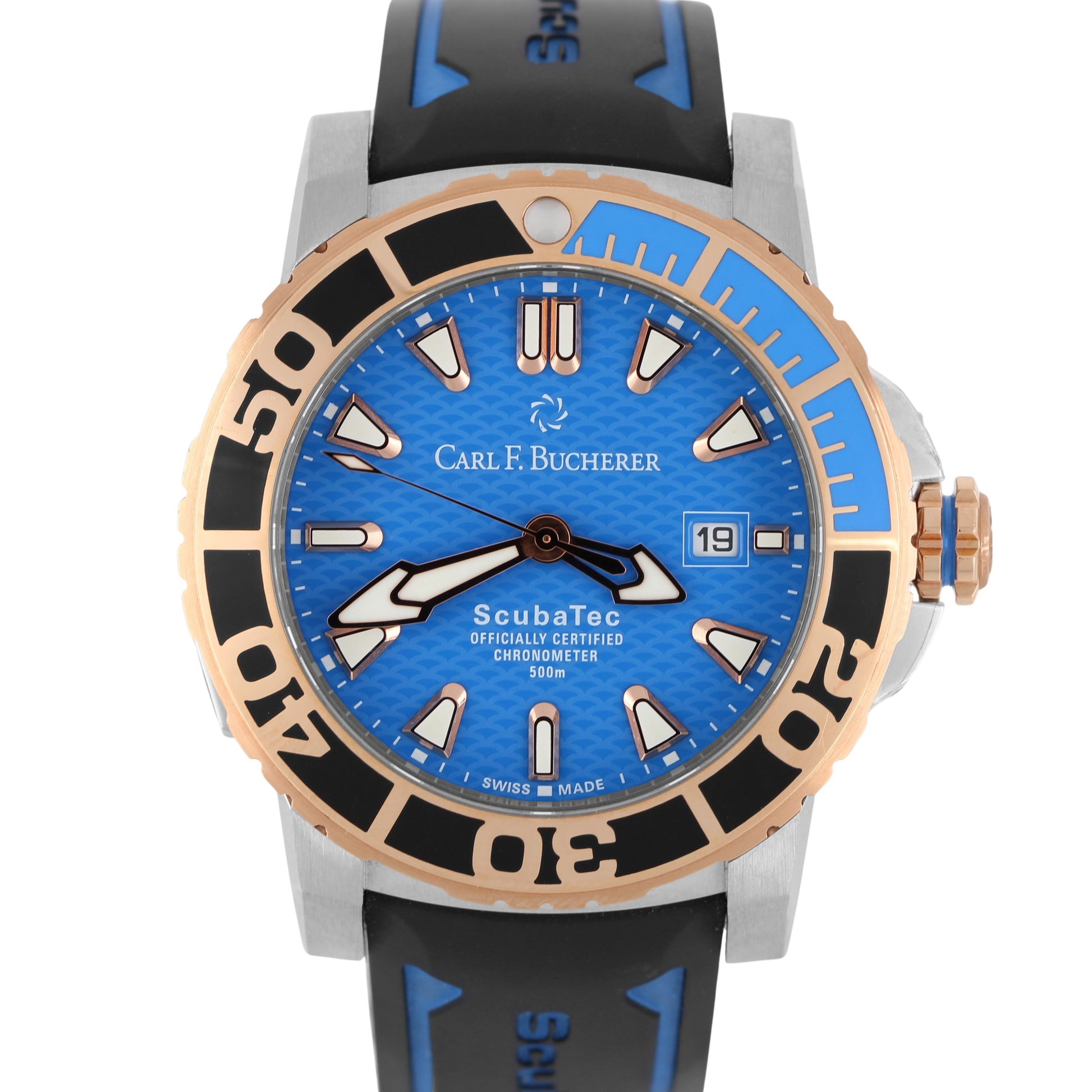 Carl F Bucherer, Carl F Bucherer Patravi, Patravi, Carl F Bucherer Patravi Scubatec, Patravi Scubatec, Carl F Bucherer Scubatec, Carl F Bucherer Rose Gold, Carl F Bucherer Two Tone, Carl F Bucherer Blue, Blue Scubatec, Carl F Bucherer 10632.24, Carl F Bucherer 1063224, 10632.24, 1063224