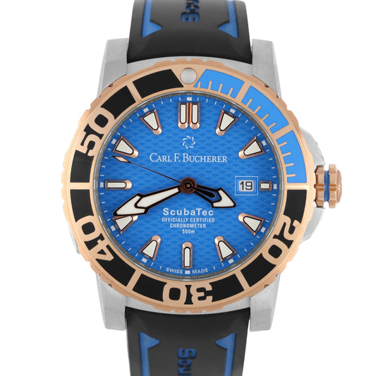 Carl F Bucherer, Carl F Bucherer Patravi, Patravi, Carl F Bucherer Patravi Scubatec, Patravi Scubatec, Carl F Bucherer Scubatec, Carl F Bucherer Rose Gold, Carl F Bucherer Two Tone, Carl F Bucherer Blue, Blue Scubatec, Carl F Bucherer 10632.24, Carl F Bucherer 1063224, 10632.24, 1063224