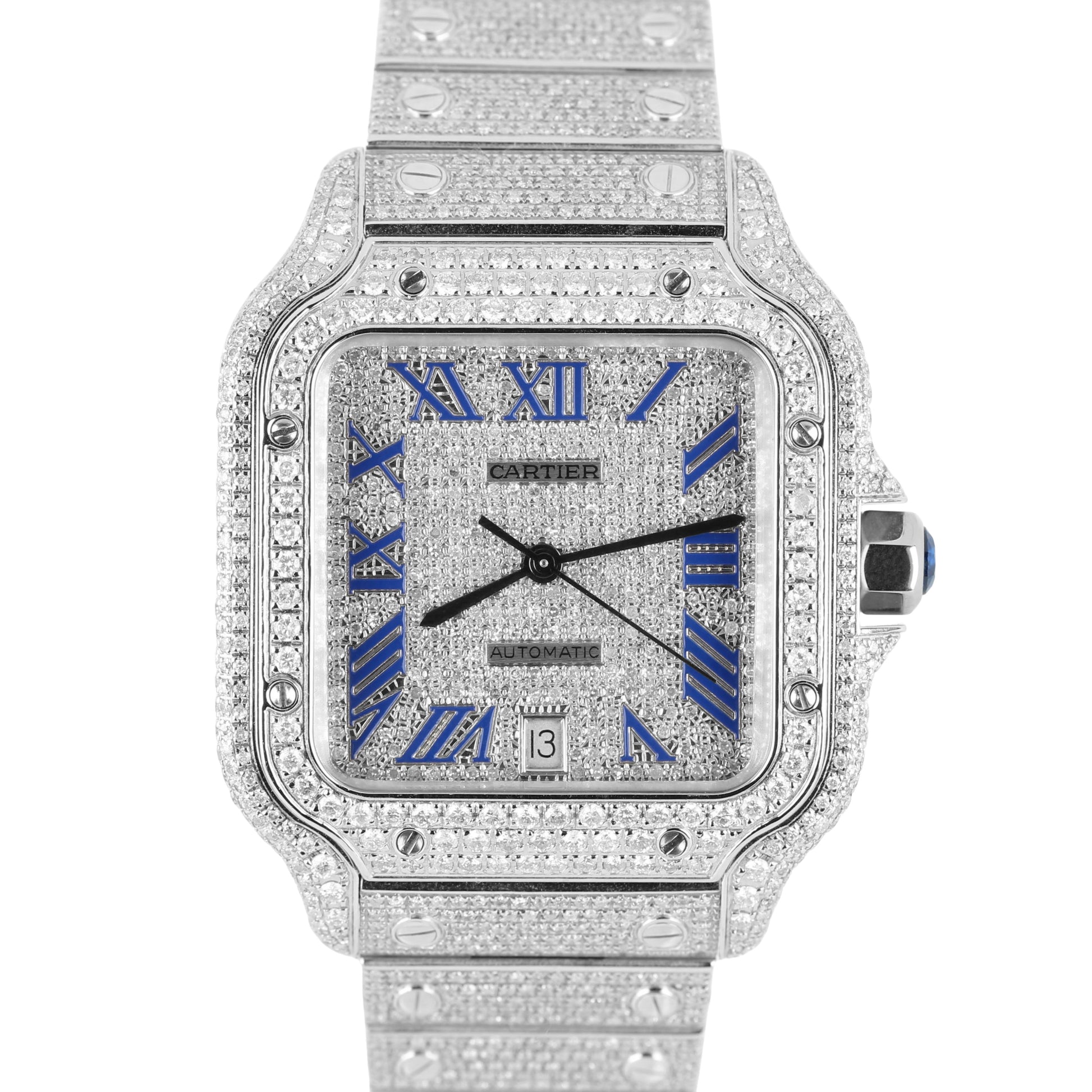 Cartier, Cartier Santos, Santos, Cartier Santos Large, Santos Large, Santos de Cartier, Large Cartier, Cartier DIAMOND, DIAMOND, Cartier Custom Diamond, Custom Diamond, Cartier WSSA0018, WSSA0018, Cartier 4072, 4072