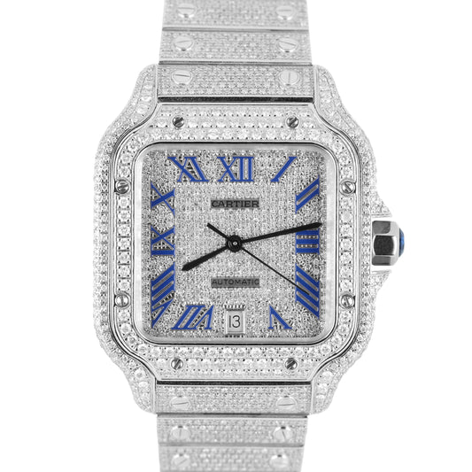 Cartier, Cartier Santos, Santos, Cartier Santos Large, Santos Large, Santos de Cartier, Large Cartier, Cartier DIAMOND, DIAMOND, Cartier Custom Diamond, Custom Diamond, Cartier WSSA0018, WSSA0018, Cartier 4072, 4072