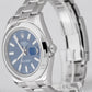 MINT Rolex DateJust II Blue Smooth Stainless Steel 41mm Oyster Watch 116300 BOX
