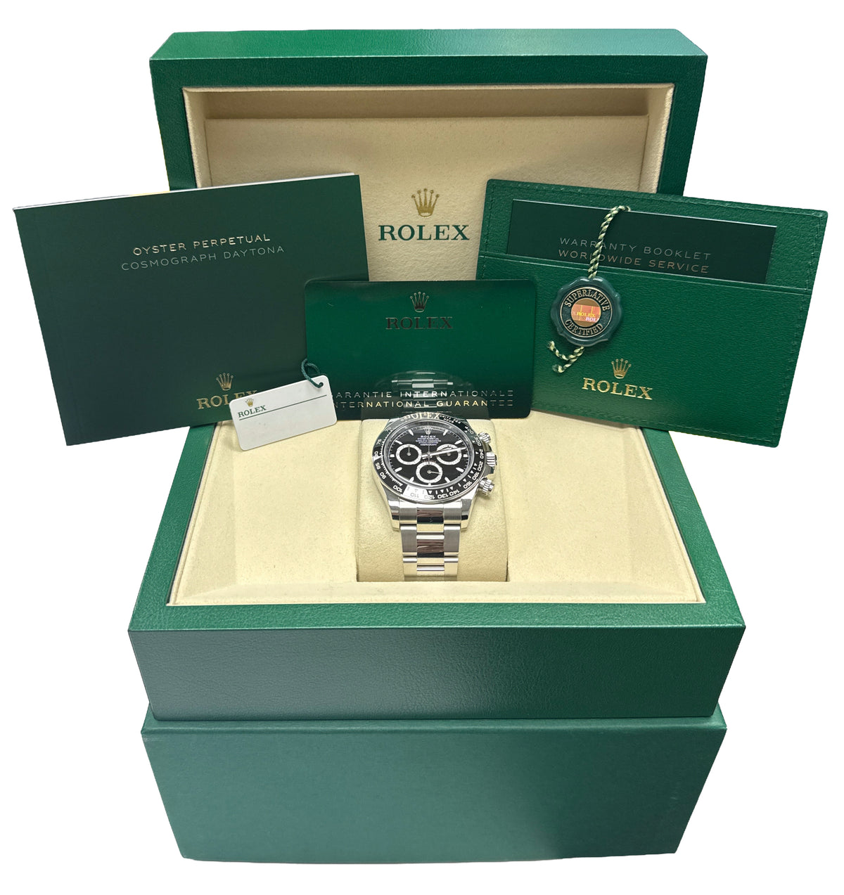 2026 Rolex Daytona Cosmograph 126500 LN Black Steel Ceramic 40mm Box Papers