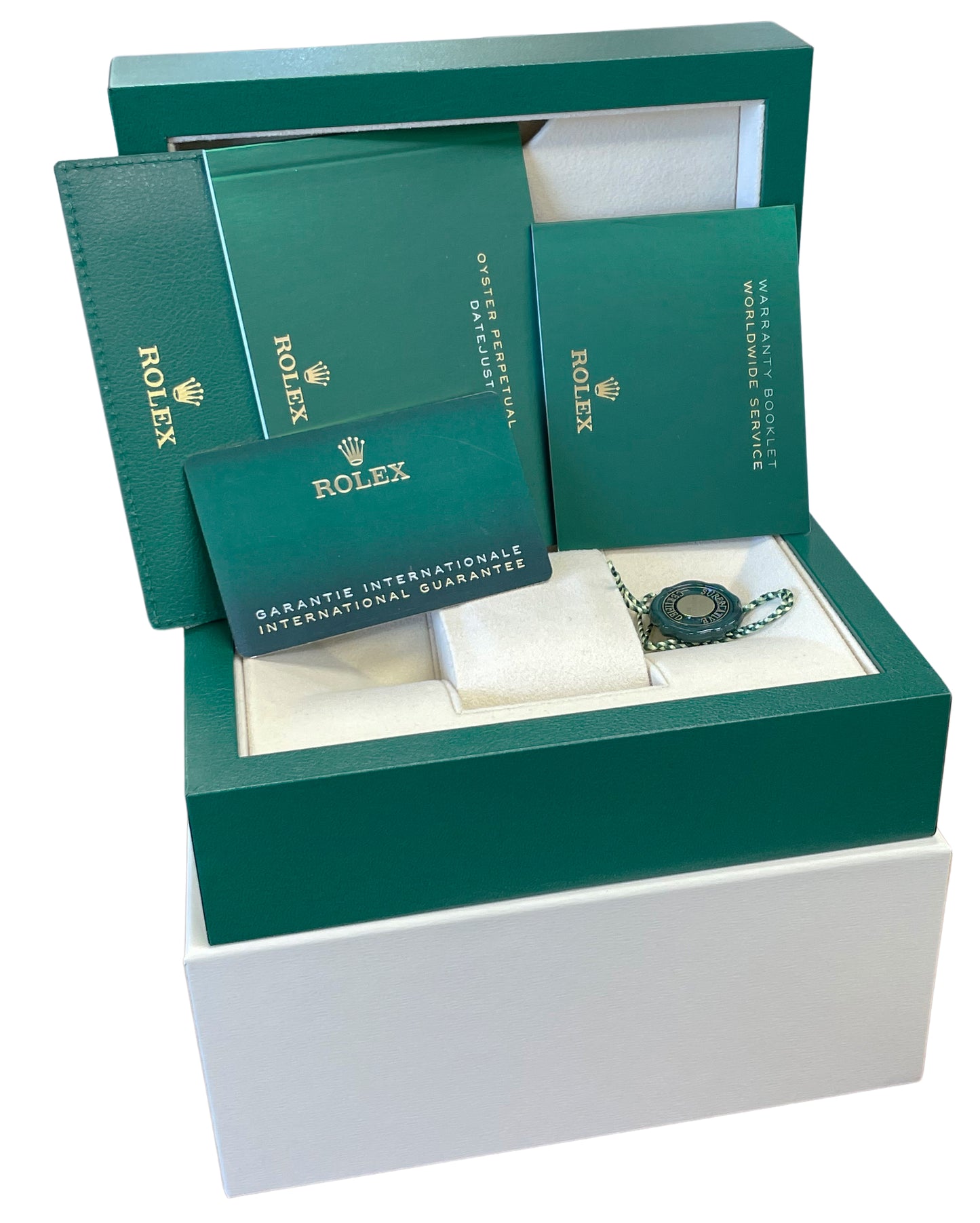 PAPERS Rolex DateJust 41mm RHODIUM DIAMOND Oyster 18K Fluted 126334 Watch BOX