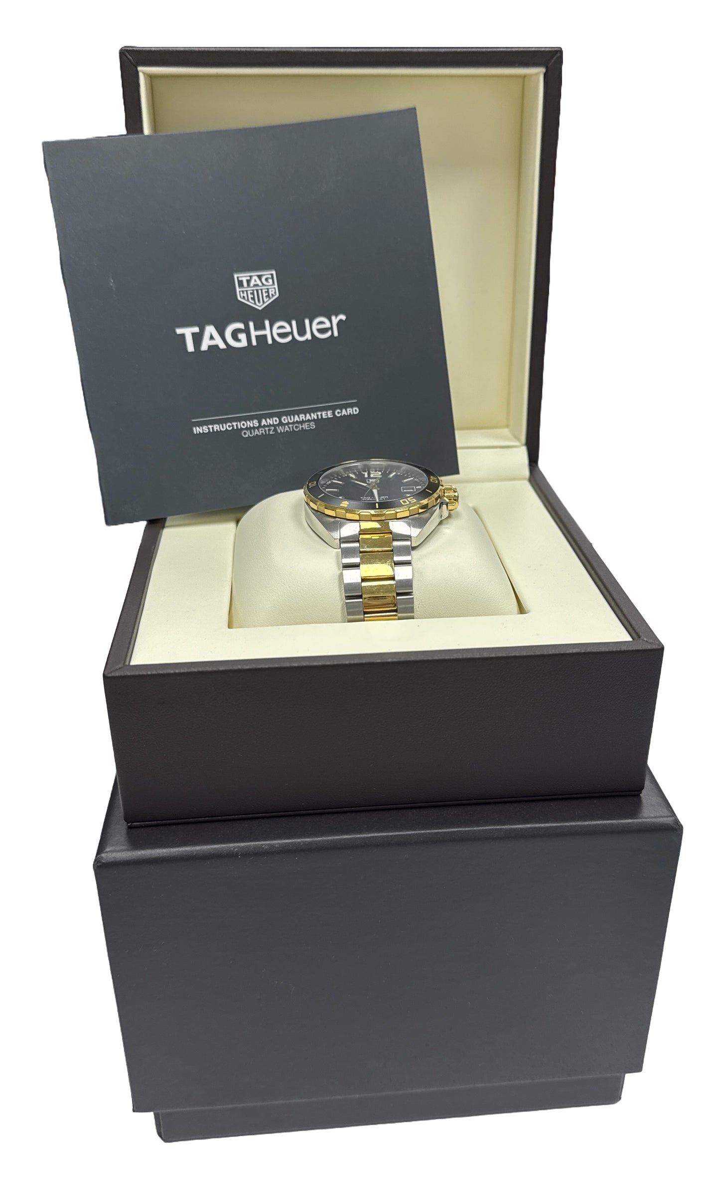 Tag Heuer Formula 1 Stainless Steel Gold Quartz 41mm WAZ1121.BB0879 Watch BOX