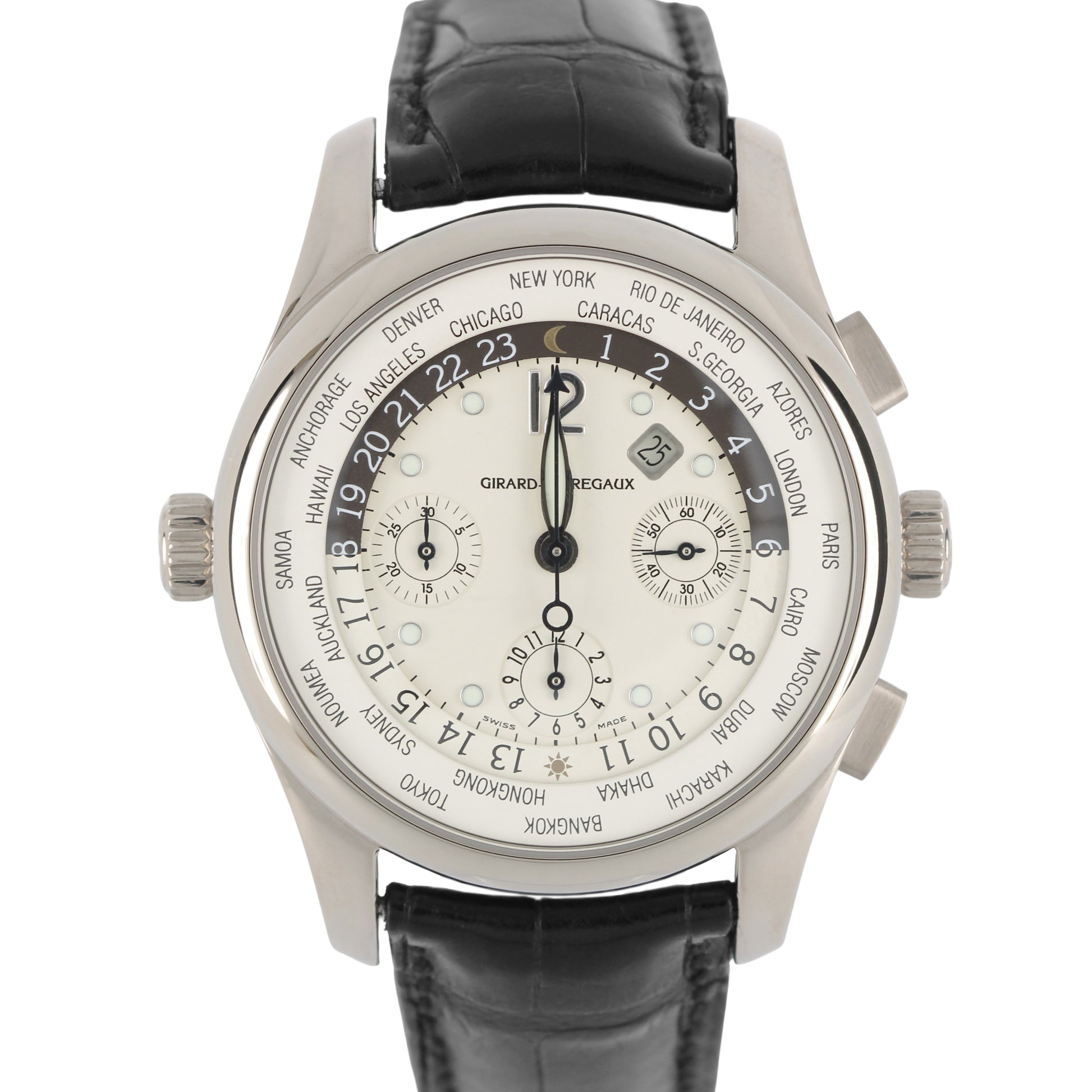 Girard-Perregaux, Girard-Perregaux WW.TC, Girard-Perregaux World Wide Time Control, WW.TC, World Wide Time Control, Girard-Perregaux Chronograph, Chronograph, Girard-Perregaux 18k Gold, Girard-Perregaux Whitr Gold, Girard-Perregaux 4980, 4980