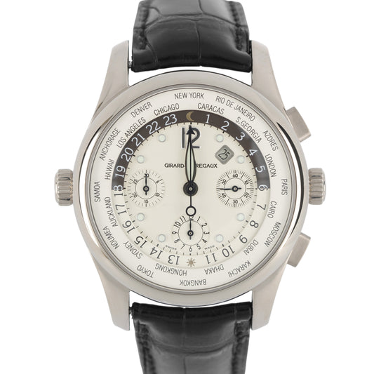Girard-Perregaux, Girard-Perregaux WW.TC, Girard-Perregaux World Wide Time Control, WW.TC, World Wide Time Control, Girard-Perregaux Chronograph, Chronograph, Girard-Perregaux 18k Gold, Girard-Perregaux Whitr Gold, Girard-Perregaux 4980, 4980