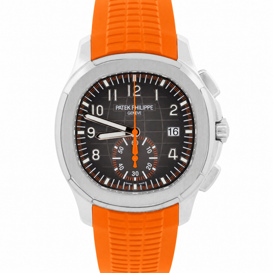 2022 Patek Philippe Aquanaut Slider 5968A-001 Charcoal Gray Steel 42.2mm Papers