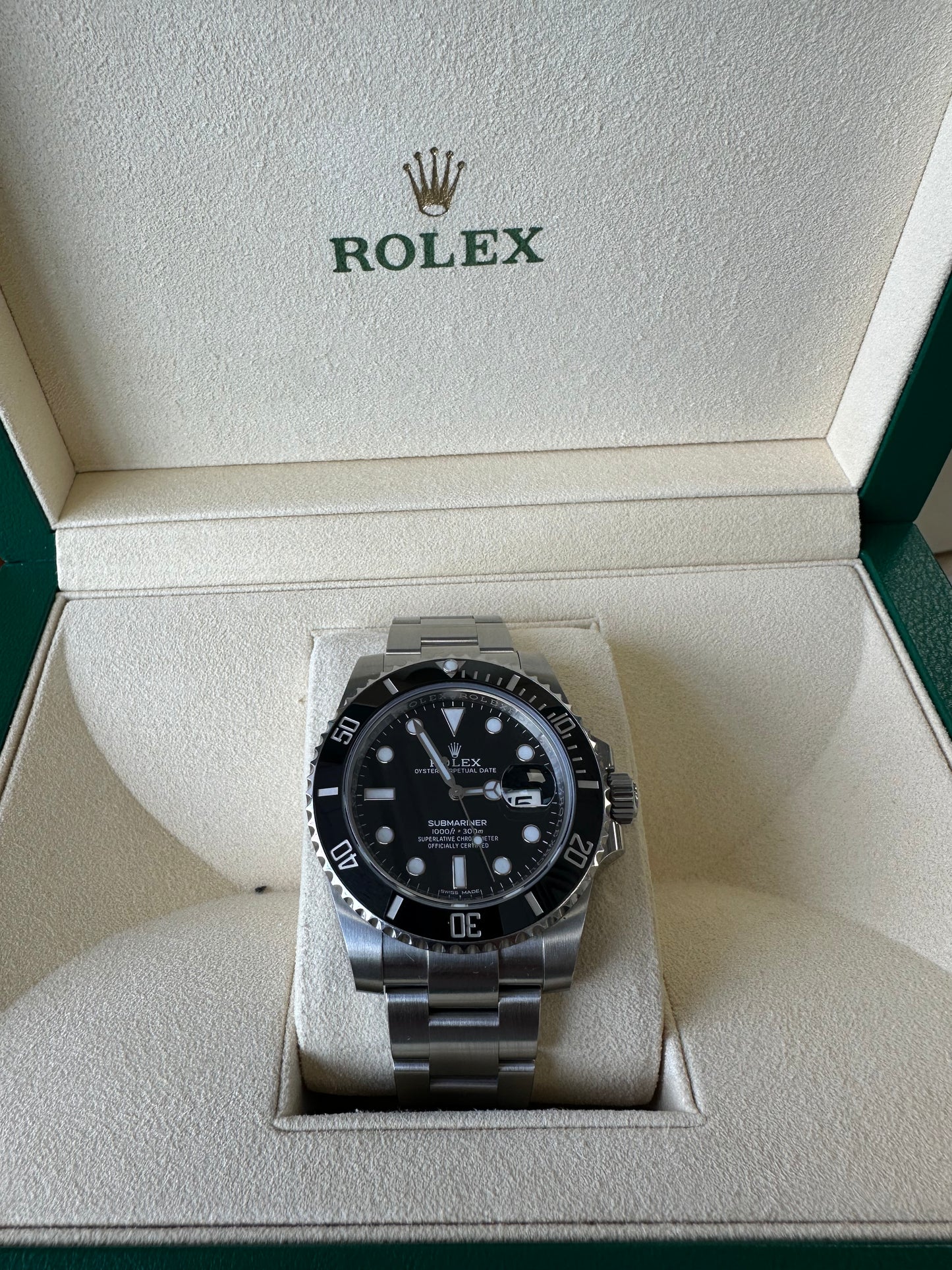 MINT 2018 PAPERS Rolex Submariner 40mm Black Ceramic Steel Watch 116610 LN B+P