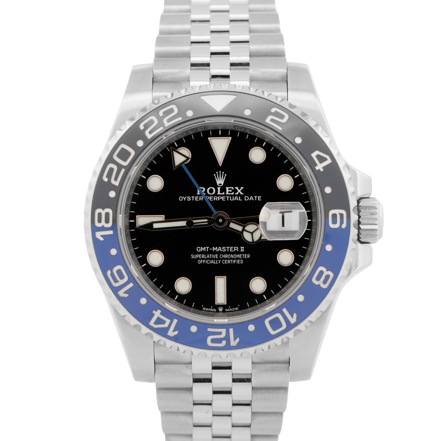NEW AUGUST 2025 PAPERS Rolex GMT-Master II BATGIRL 40mm JUBILEE 126710 BLNR BOX