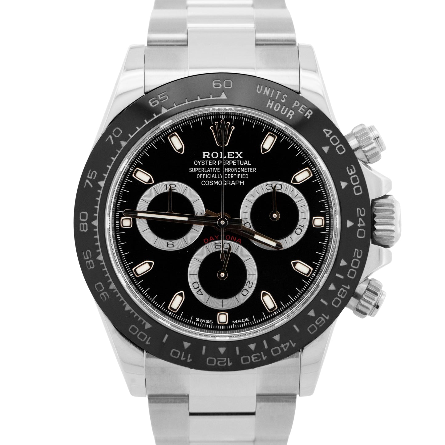 2022 PAPERS Rolex Daytona Cosmograph Black Ceramic Steel 40mm 116500 LN BOX