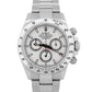 PAPERS Rolex Daytona Cosmograph White Stainless Steel 40mm Watch 116520 BOX