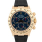 Rolex Daytona Cosmograph BLUE RACING Arabic 18K Yellow Gold REHAUT 116518 BOX