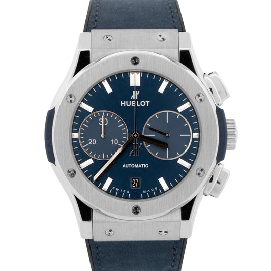 Hublot Classic Fusion Chronograph 45 BLUE Titanium 45mm 521.NX.7170.RX Watch