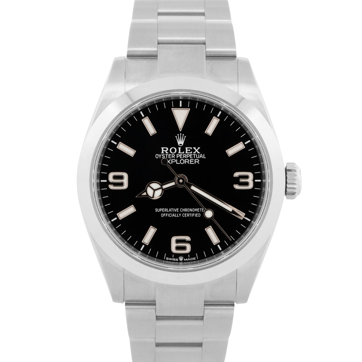 2023 Rolex Explorer I 224270 Black Stainless Steel 40mm Watch Box Papers