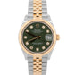 2025 Rolex DateJust 278273 Green Diamond Two-Tone Yellow Gold 31mm Box Papers