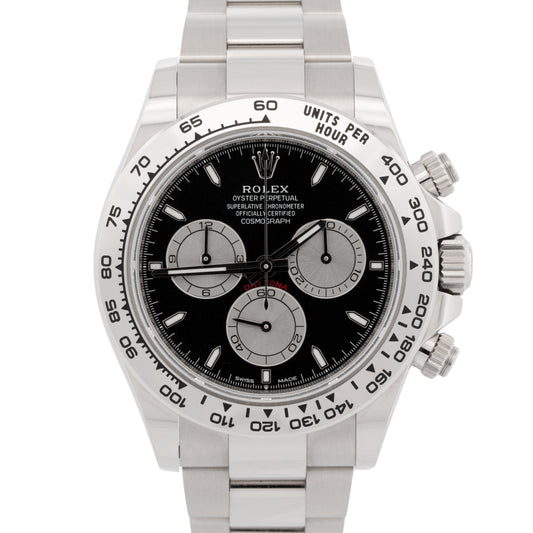 2025 Rolex Daytona Cosmograph 126509 Black 18K White Gold 40mm Watch Box Papers