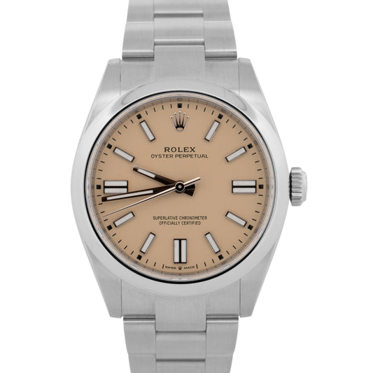 NEW SEPT. 2025 Rolex Oyster Perpetual 41 BEIGE DIAL Steel 41mm Watch 134300 BOX