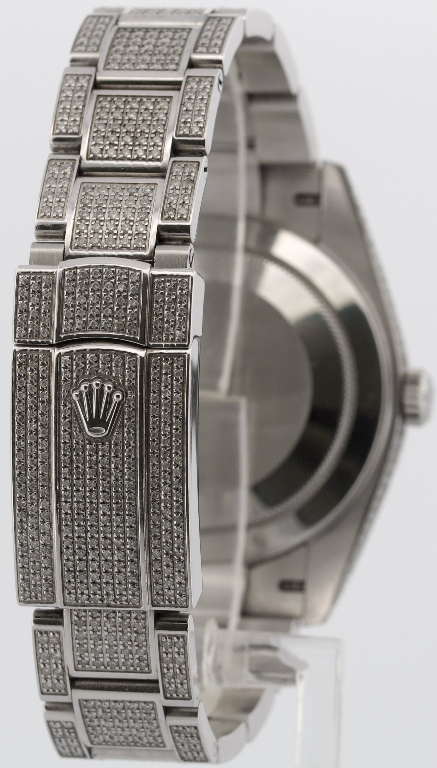 2020 PAPERS Rolex DateJust 41 PAVE DIAMOND Steel OYSTER 41mm 126300 Watch BOX