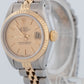 Ladies Rolex DateJust 26mm CHAMPAGNE Two-Tone 18K Yellow Gold JUBILEE 69173