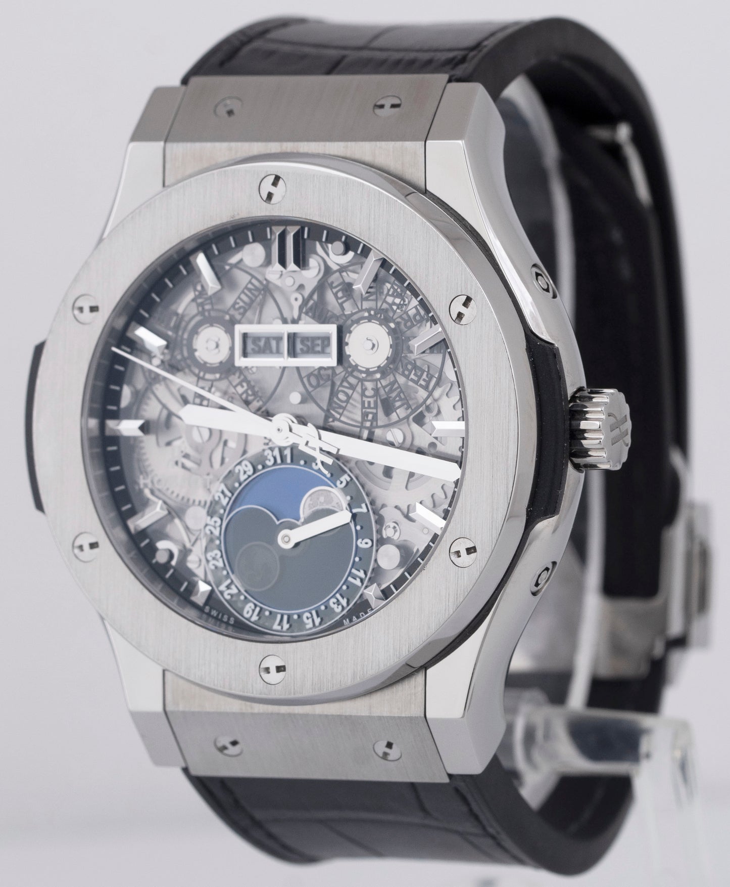 Hublot Classic Fusion Aerofusion Moonphase Titanium 42mm Watch 547.NX.0170.LR