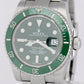 PAPERS Rolex Submariner Date HULK Green 40mm Stainless Steel Watch 116610 LV BOX
