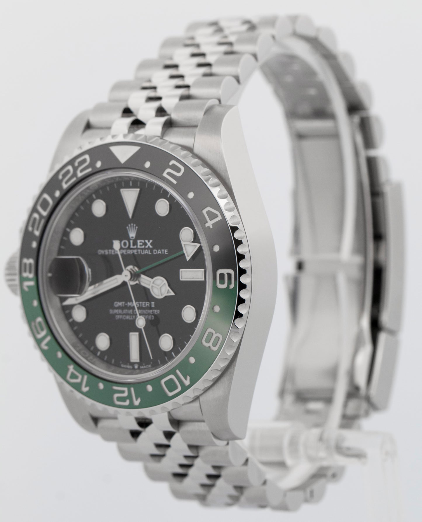 2022 PAPERS Rolex GMT-Master II 'SPRITE' BLACK Steel 40mm 126720 VTNR Watch BOX