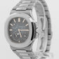 2018 Patek Philippe Nautilus Moonphase 5712/1A-001 Black Steel 40.5mm Box Papers