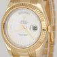 Rolex Day-Date II President 41mm SILVER ROMAN 18K Yellow Gold Watch 218238 BOX
