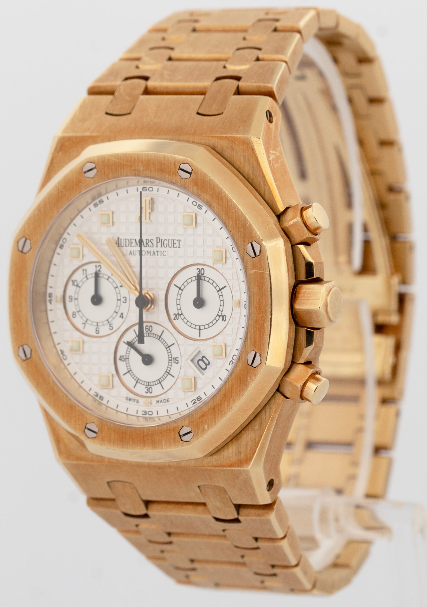 Audemars Piguet Royal Oak Chronograph 25960BA White "Kasparov" 18k Gold 39mm