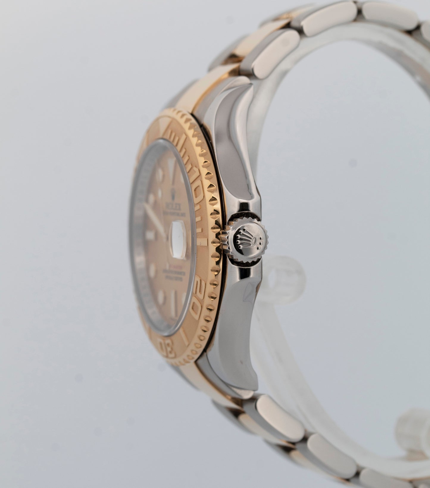 PAPERS Rolex Yacht-Master 40mm Champagne REHAUT Two-Tone Yellow Gold 16623 BOX