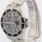 Rolex Submariner Date Black RANDOM SERIAL REHAUT Steel 40mm Oyster Watch 16610