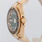 UNPOLISHED PAPERS Rolex GMT-Master II GREEN 18K Yellow Gold 40mm 116718 BOX