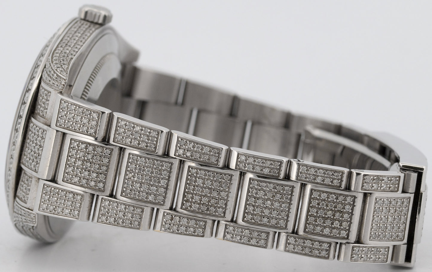 2020 PAPERS Rolex DateJust 41 PAVE DIAMOND Steel OYSTER 41mm 126300 Watch BOX