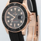 MINT 2020 PAPERS Rolex Yacht-Master 18K Everose Gold Oysterflex 40mm 126655 BOX