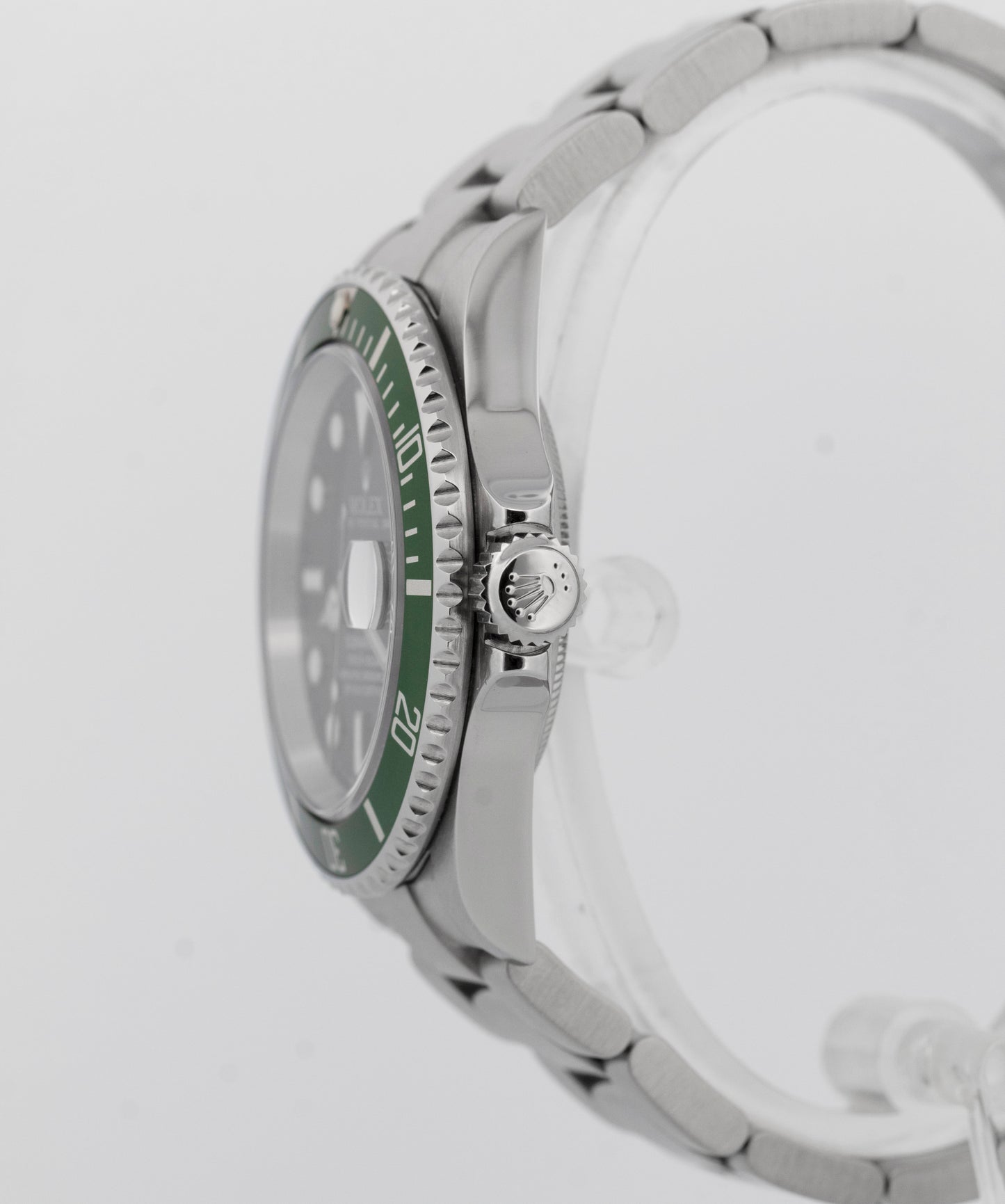 FLAT 4 PAPERS Rolex Submariner Date KERMIT Stainless Steel Watch 16610 LV BOX